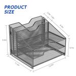 Samstar Mesh Desk File Organizer with Paper Trays