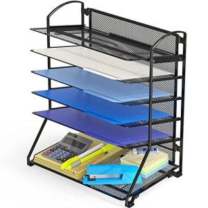 Simple Houseware 6-Tier File Organizer for Desks