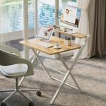 GreenForest Foldable Small Desk with Storage Shelf