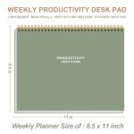 Weekly Productivity Planner Notepad - 54 Weeks