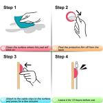 Colorful Desk Cable Clips - 6 Pack