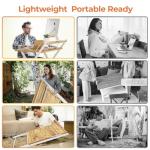 GreenForest Foldable Small Desk with Storage Shelf