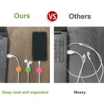 Colorful Desk Cable Clips - 6 Pack