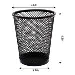 4 Pack Metal Mesh Pen Holders for Desk