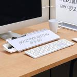 Compact Glass Dry Erase Board with Storage