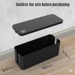 Large Cable Management Box for Desk and Home