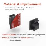 40 Pack Cable Clips for Tidy Cord Management