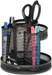 Rotating Desk Organizer with Mesh Design