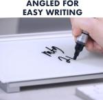 Compact Glass Dry Erase Board with Storage