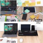 Varhomax Dry Erase Glass Whiteboard with Storage