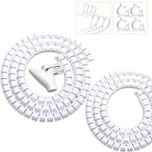 VIWIEU White Cable Management Sleeve Pack for Home Office