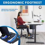 Adjustable Ergonomic Footrest with Massaging Surface