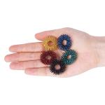 Vibrant Spiky Sensory Rings Fidget Toy Set