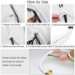 VIWIEU White Cable Management Sleeve Pack for Home Office