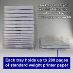 EZSTAX Stackable Letter Size File Organizers - 12 Pack