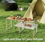 Coavas 31.5 Inch Foldable Desk for Small Spaces