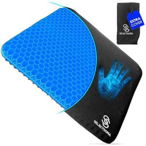 Double-Thick Gel Seat Cushion for Comfort Relief