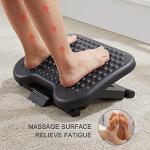 Adjustable Office Footrest with Massage Feature