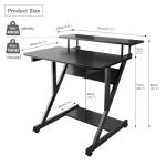 Dripex 27.5" Compact Computer Desk for Small Spaces