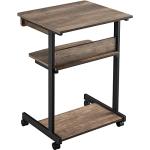 Topeakmart Rolling Laptop Desk for Small Spaces