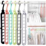 Space-Saving Closet Organizer Set with 6 Hangers