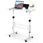 Height Adjustable Mobile Standing Desk with Wheels