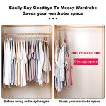 Space-Saving Closet Organizer Set with 6 Hangers