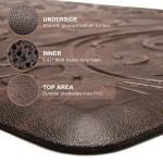 Cushioned Anti-Fatigue Ergonomic Standing Mat, Brown