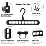 Space-Saving Closet Organizer Set with 6 Hangers