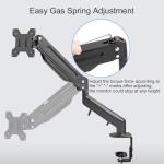Adjustable Gas Spring Monitor Mount for 17-27 Inches