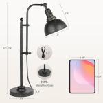 CO-Z Adjustable Rustic Black Desk Lamp