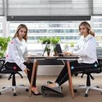 Ergonomic Adjustable Foot Rest with Massage Roller