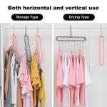 Space-Saving Closet Organizer Set with 6 Hangers