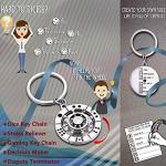 Stainless Steel Fidget Keychain - Stress Reliever