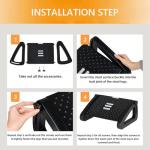 Ergonomic Adjustable Foot Rest with Massage Roller