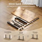 Electric Height Adjustable Desk, 61 x 122 cm