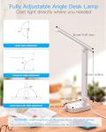 One Beat LED Desk Lamp with Power Strip and USB Ports