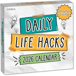 Daily Life Hacks Tear-Off Desk Calendar 2026