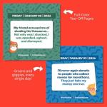 Funny Dad Joke Desk Calendar 2026