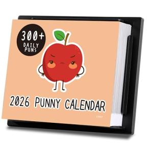 Funny 2026 Daily Desk Calendar with Puns