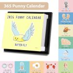 Funny 2026 Daily Desk Calendar with Puns