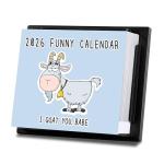 Funny 2026 Daily Desk Calendar with Puns