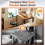 Compact Rustic Folding Desk for Small Spaces