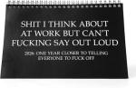 Funny Demotivational Office Desk Calendar 2026