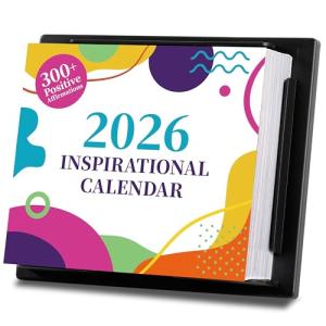 2026 Daily Motivational Desk Calendar with Quotes