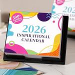 2026 Daily Motivational Desk Calendar with Quotes