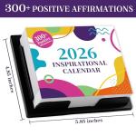 2026 Daily Motivational Desk Calendar with Quotes