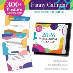 2026 Daily Motivational Desk Calendar with Quotes