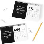 Funny Demotivational Office Desk Calendar 2026