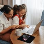 Patriotic Donald Trump Black Mouse Pad